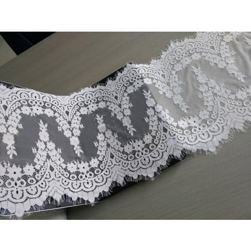 9 Meters Chantilly Lace Fabric For Table Runner High Quality Soft Graceful French Chantilly Eyelash Lace Trim