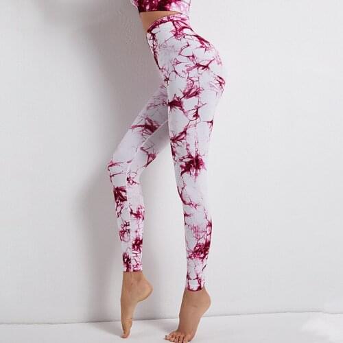 UA ROCK Fitness Pant Female Gym Squat Training High Waist Seamless Leggings Tie-Dye Craft Quick Dry Outdoor Running Leggings