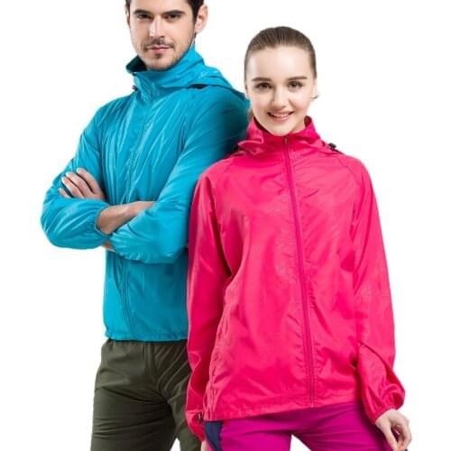 Loftystone Men Women Quick Dry Hiking Jackets New Waterproof Sun-Protective Outdoor Sports Coats Skin Male Female Windbreaker
