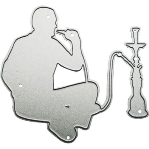 Man Metal Cutting Dies Stencil DIY Scrapbooking Album Paper Card Template Mold Embossing Decoration