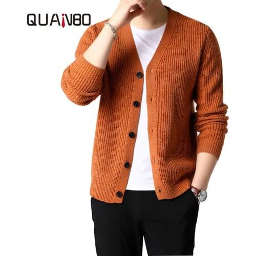 Mens Soft Cardigan 2020 New Autumn Winter Outer Wear Sweaters Coat Korean Fashion Casual Solid Color Sweater Brand Clothing