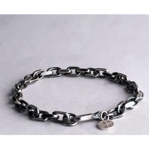 Thai Silver bracelet for men sterling Silver Domineering vintage fashion Jewelry mygrillz