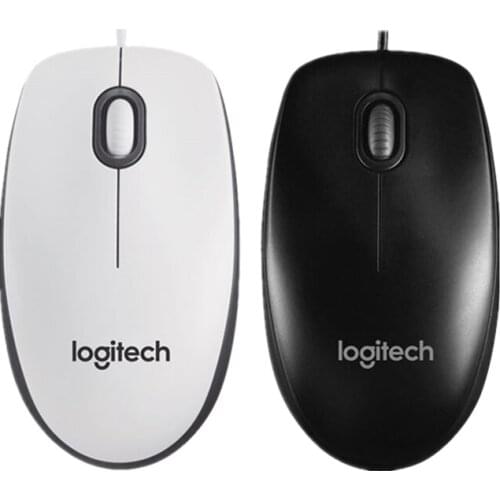 Logitech M100r wired office mouse with 1000DPI mini profile