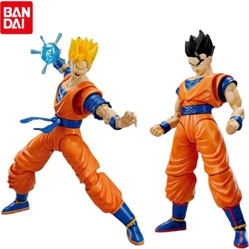 Original BANDAI Anime Figure-rise Super Saiyan Youth Son Dragon Ball Z Gohan Action Figure Toys Collectible Kid Birthday Gift