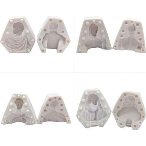 Great Artist Figure Head Plaster Cast Silicone Mold Resin Casting Art Craft Mold F3MF