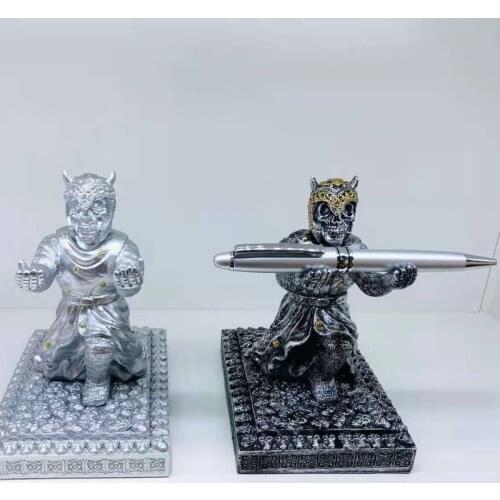 Office Accessories Organizer Pen Stand Pencil Holder Skull Pen Skeleton Holder for Desk Organizer