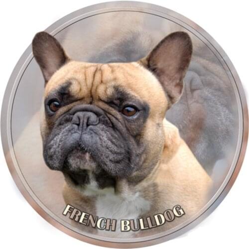 S40359# Various Sizes PVC Decal French Bulldog Car Sticker For Bumper Rear Window Laptop Refrigerator Toilet