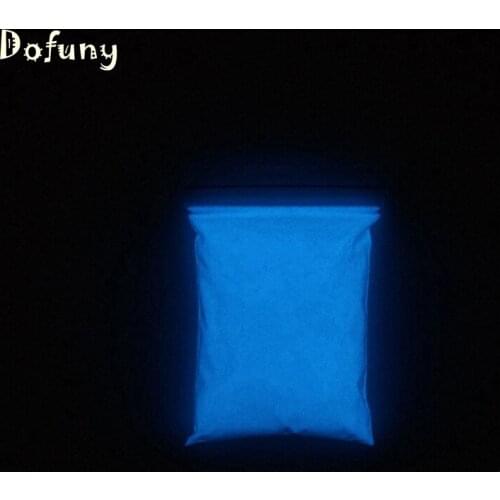 Dark Blue Fluorescent Powder DIY Bright Nail Art Glow In The Dark Powder Pigment Dust Luminous Nail Glitter Holographic glitter