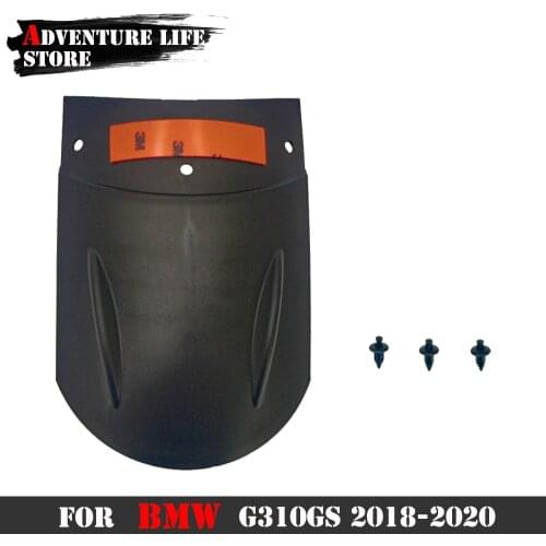 Motorcycle Black Front Mudguard Extender Fender Splash Extension Pad Accessories For BMW G310GS G 310 GS G310 310gs 2018 2019