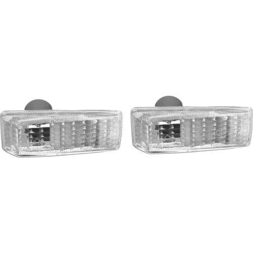 W124 1/2x Car Side Marker Light Cover For Mercedes For Benz W124 R129 W140 W202 W201 Repeater Light Indicator Lamp Lens Cover