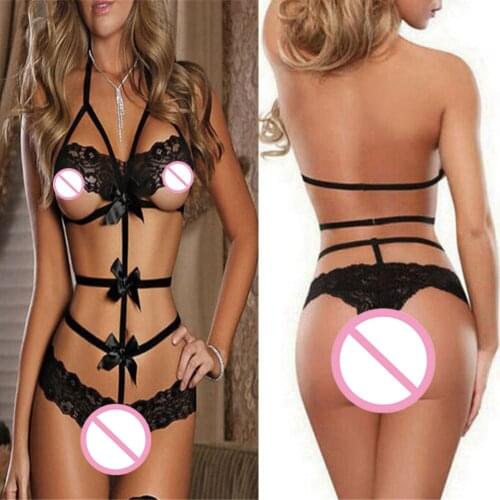 Ladies Hot Sexy Toy Lace Black Babydolls Dress Sleepwear For Adult Games