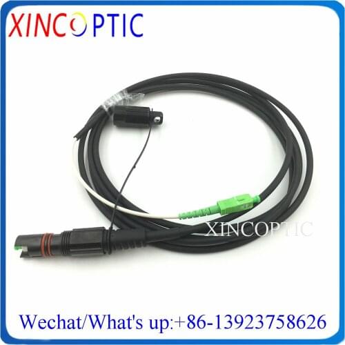 10Pcs 1M IP67 Waterproof Corning HUAWEI Mini SC/APC 1Mts 5.0mm Black Cable to SCAPC OptiTap Fiber Optic Connector Patch Cord