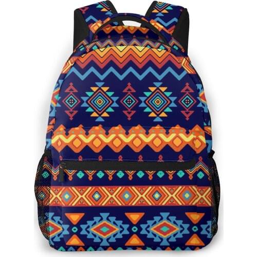 2021 Travel Backpacks Abstract Ethnic Style Girl Backpack For Women Large Capacity School Bag For Teenage