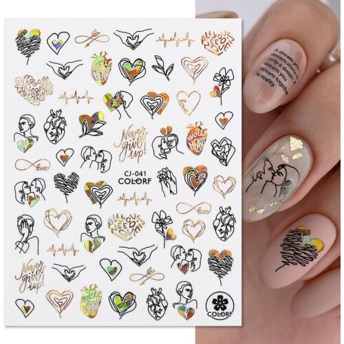 3D Nail Art Dragon Decals Stickers Red Black Dragons Design Self Adhesive Nail Sticker Acrylic Manicuring Tips Decorations