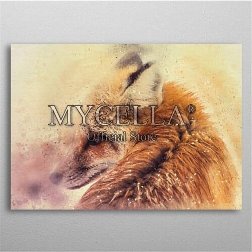 5D Diy Diamond Painting Red Fox Diamond Embroidery Full Diamond Mosaic Animals Pictures Of Rhinestones Home Decor Craft Kits