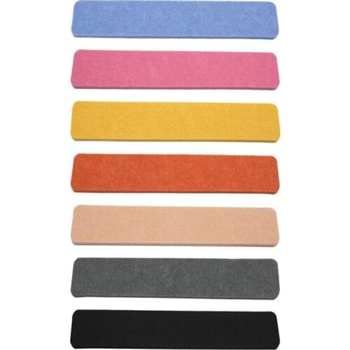 7 Colors Felt Bulletin Board Strips 7 Pcs Self-Adhesive Pin Bulletin Bar Strip Frameless Wall Felt Memo Strip