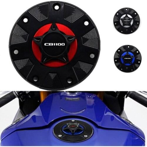 Motorcycle Accessories Gas Fuel Tank Cap Cover For Honda CB1100 2011-2015 cb1100 With LOGO CNC Aluminum Quick Release Fuel Tank