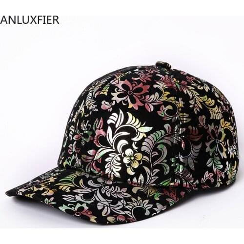 H7000 Baseball cap outdoor sunshade hat women autumn winter warm sheepskin printed caps lady Korean version fashion Leather Hats