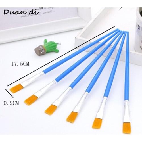 Childrens painting brush DIY Digital Oil Brush childrens nylon hair brush enamel plaster painting brush