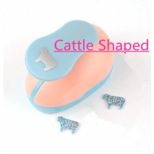 Cattle shaped 5/8" EVA hole punch greeting card handmade cow craft punch cortador de papel de scrapbook scalper puncher freeship