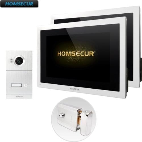 HOMSECUR 10" AHD Video&Audio Smart Doorbell with Aluminium Alloy Camera 170 Degree BC121HD-1S+BM114HD-S