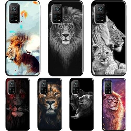 Cool King Lion Case For Xiaomi Mi 11 Ultra 9 10 Lite Mi 10T Pro Note 10 Lite Cover For POCO X3 Pro M3 F3