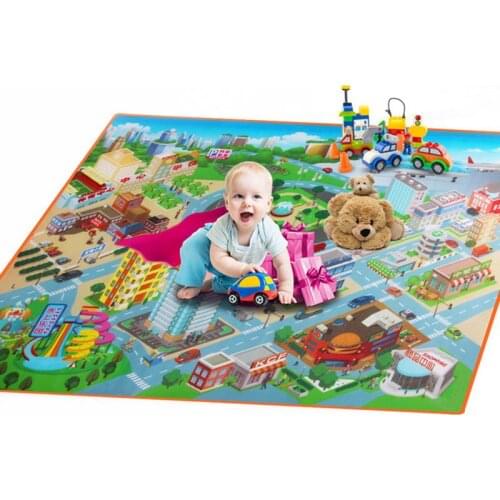 120*90*0.4 cm baby play mat Crawling Mat Double Surface Baby Carpet Rug early education Developing Mat for Children Game Pad