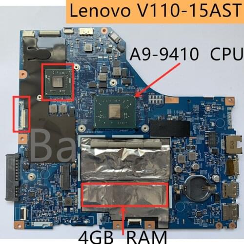 For Lenovo V110-15AST notebook computer motherboard A9-9410 CPU independent motherboard 15283-2 AMD completed the test