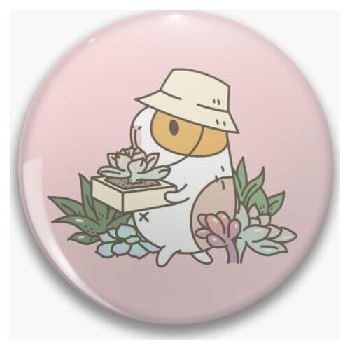 Bubu The Guinea Pig Succulent Love Soft Button Pin Women Badge Funny Brooch Hat Lover Decor Lapel Pin Cute Metal Creative Gift