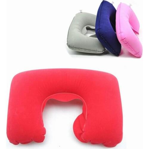 Inflatable U Shaped Travel Pillow Neck Car Head Rest For Travel Office Nap Head Rest Air Cushion Neck Pillow Sleep Well Bts
