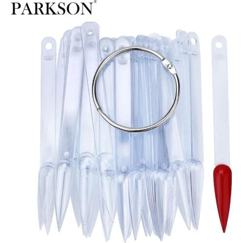 Parkson UV Gel Polish Color Chart 50PCS Sharp Head Showing Shelf Nail Art Tool Fake Detachable Display Artificial Showing Chart