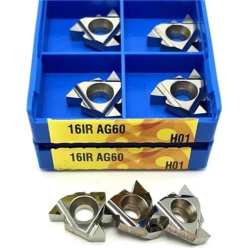 16IR AG60 H01 Threaded insert Aluminum Turning tool High quality lathe tool Thread turning tool CNC Carbide insert Thread tool