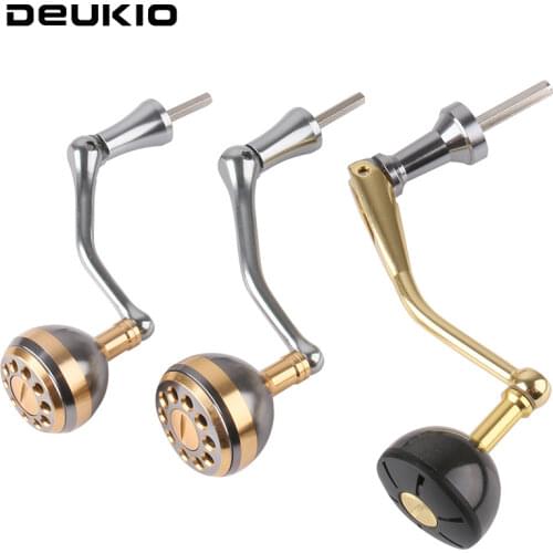 DUEKIO Fishing Reel All Metal Rocker Arm Carbon Fiber Spinning Reel Handle Knob for Shimano Baitcasting Reel 2000-12000 Model