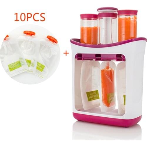 Squeeze Juice Station Baby Food Organization Storage Containers Baby Food Supplement Maker Set Kids Fruit Puree Packing Machine