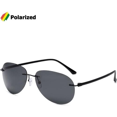 JackJad 2020 Fashion Men Driving Fishing Ultralight Polarized Sunglasses Brand Design Rimless Aviation Sun Glasses Oculos De Sol