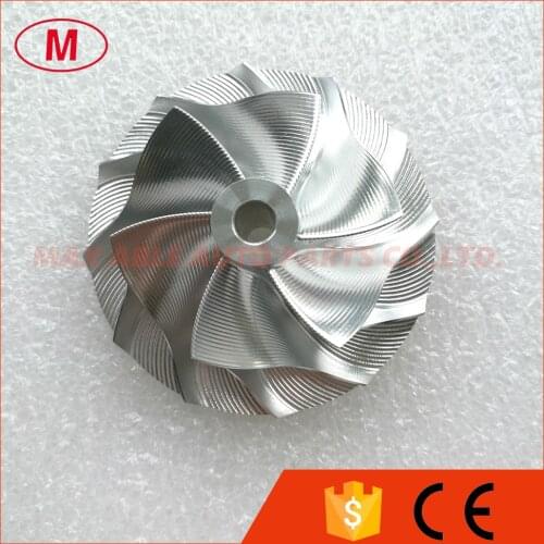 RHF55 Turbocharger Aluminum 2024/Point Milling/Turbo Point Billet compressor wheel 6+6 blade 46.52/68.01mm for Turbo CHRA/Core