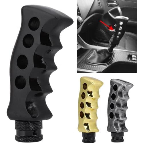 Universal Manual Transmission Car Gun Grip Knife Handle Pistol Gear Shift Lever Knob Shifter Shift Knob with Screws Wrench