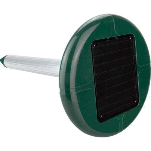 Free Shipping Aosion Outdoor garden use Waterproof Solar ultrasonic mole rodent gopher repeller repellent with LEDlight