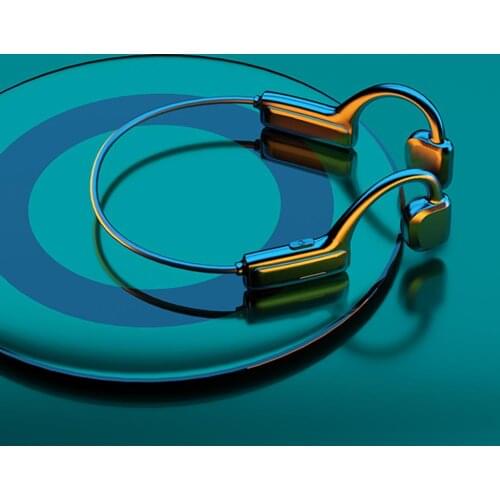 Waterproof Bluetooth Wireless Non-in-Ear Bone Conduction Headset with Microphone