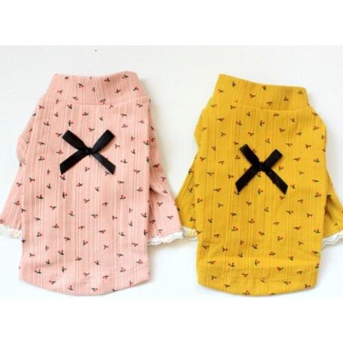 Cute Small Dog Shirt Cat Puppy T-shirt Pet Apparel For Yorkshire Terrier Dog Clothes Shih Tzu Maltese Pomeranian Poodle Costumes