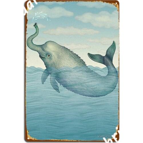 Trunko Cryptozoology Species Metal Sign Designing Club Bar Club Home Plates Tin Sign Posters