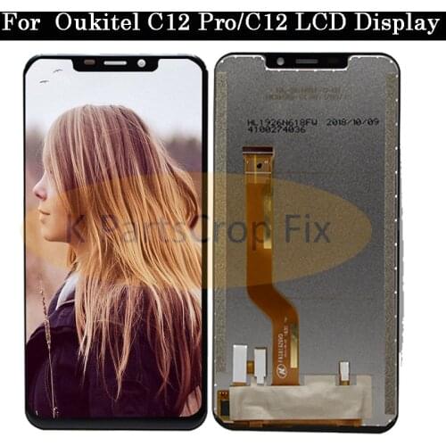 6.18"For Oukitel C12 Pro LCD Display with Touch Screen Replacement For Oukitel C12 LCD display With touch screen +Tools