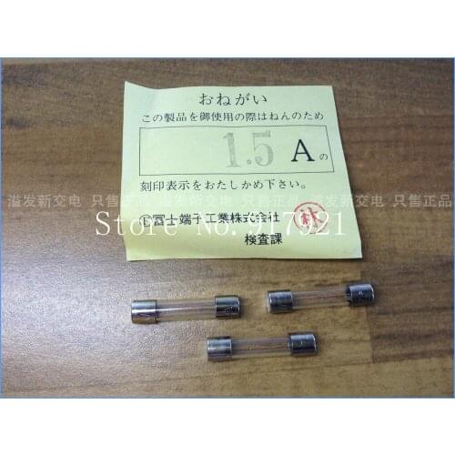 [ZOB] The original Japanese Fuji 1.5A FUJI 125V imported glass tube fuse 6X30 / insurance --100pcs/lot