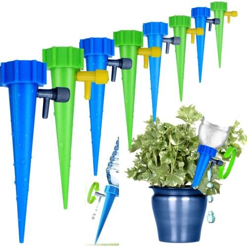 18/12/6pcs Auto Drip Irrigation Watering System Automatic Watering Spike for Plants Flower Indoor Household Waterers Bottle