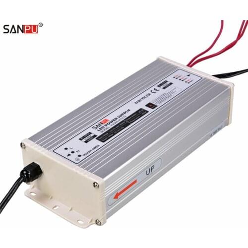 12V 30A LED Power Supply 350W Constant Voltage Switch Mode Driver Transformer 220V AC Input Rain Proof IP63 for LEDs Light Bars