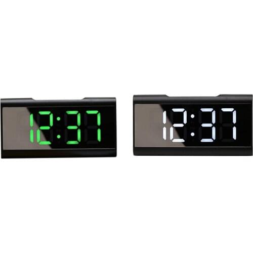 Digital Alarm Clock,Alarm Clock Large Display Mirror Memory Function Led Screen Digital Electronic Alarm Clocks