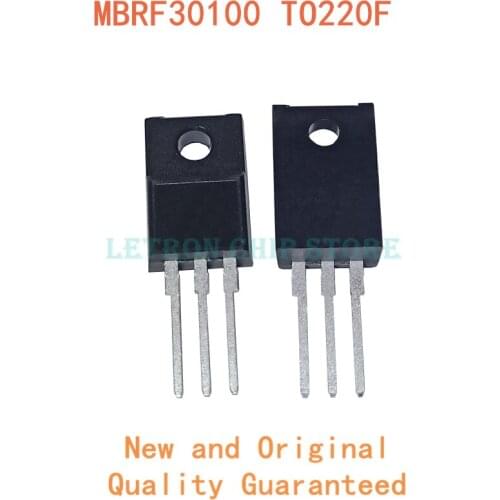 10PCS MBRF30100CT TO-220F MBR30100CT 30100CT B30100G MBRF30100CTG TO220F SCHOTTKY DIODE original and new