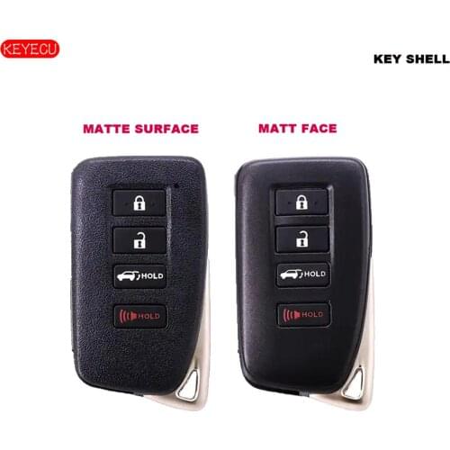 KEYECU Smart Remote Control Key Shell Case 3+1 Button for Lexus (SUV) Lexus LX570 NX200T NX300 NX300H TOY12