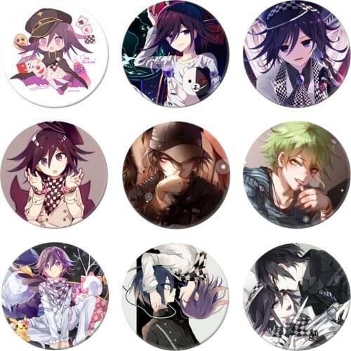 Anime Danganronpa V3: Killing Harmony Round Brooch Cosplay Badges Pins 58mm Circle Collection Badge Backpacks Clothes Jewelry