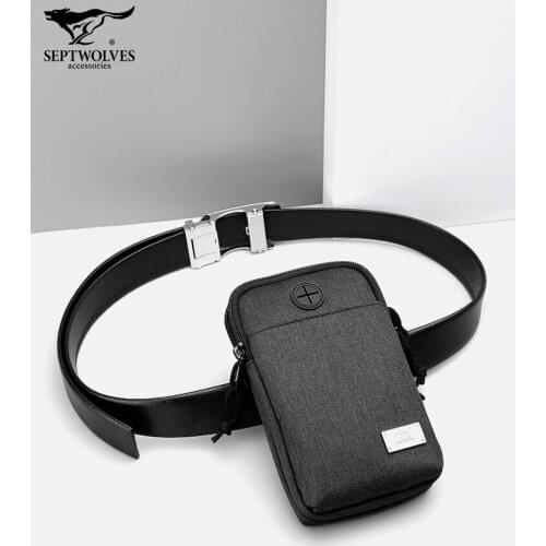 Mobile Phone Bag for Men Belt Waist Belt Waist Bag Multi-Functional Mens Work Site Work Small Vertical small coin purse